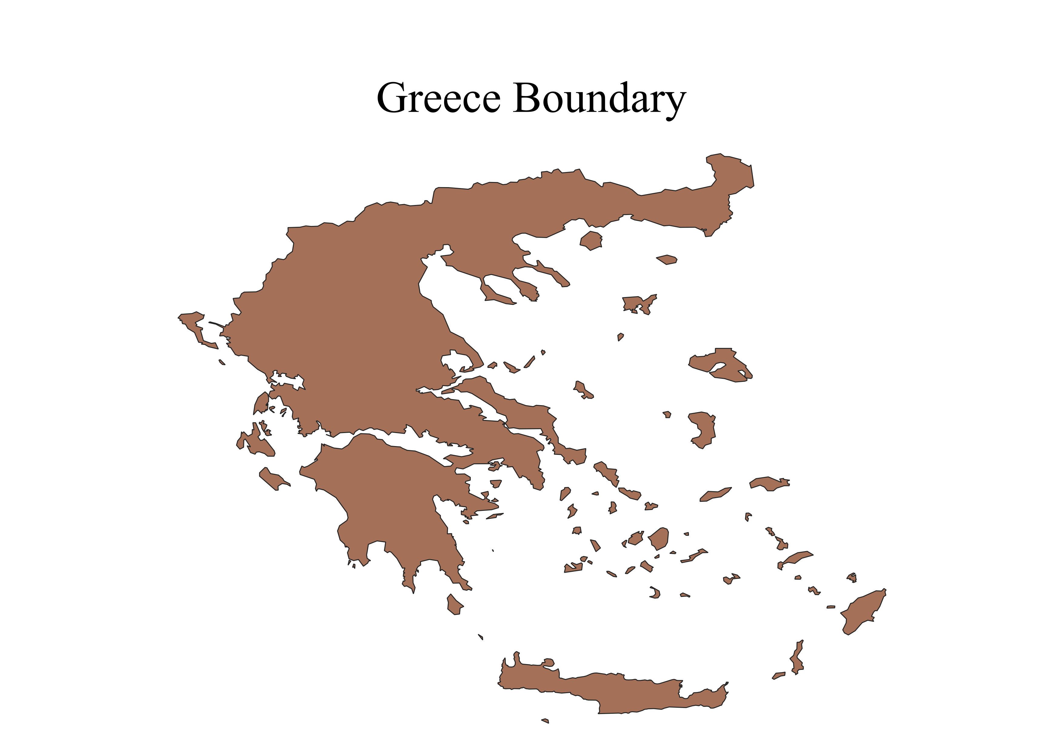 Greece Boundary